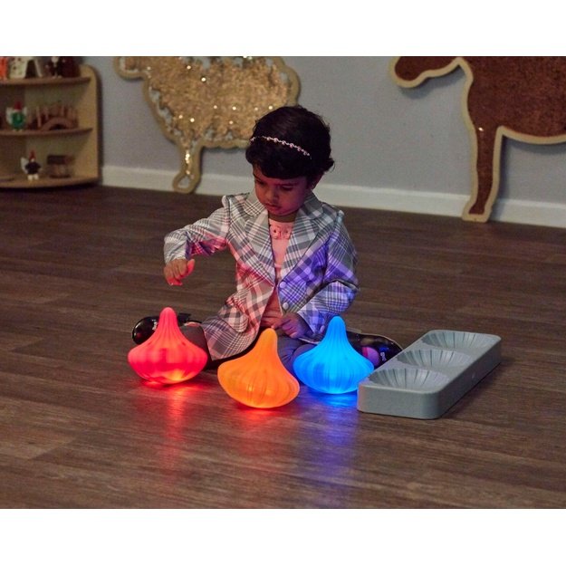 TTS Light Up Twist and Turn Spinning Tops