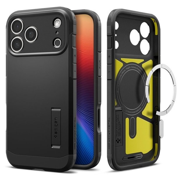 Spigen Tough Armor T Mag MagSafe - Case for iPhone 17 Pro (Black)