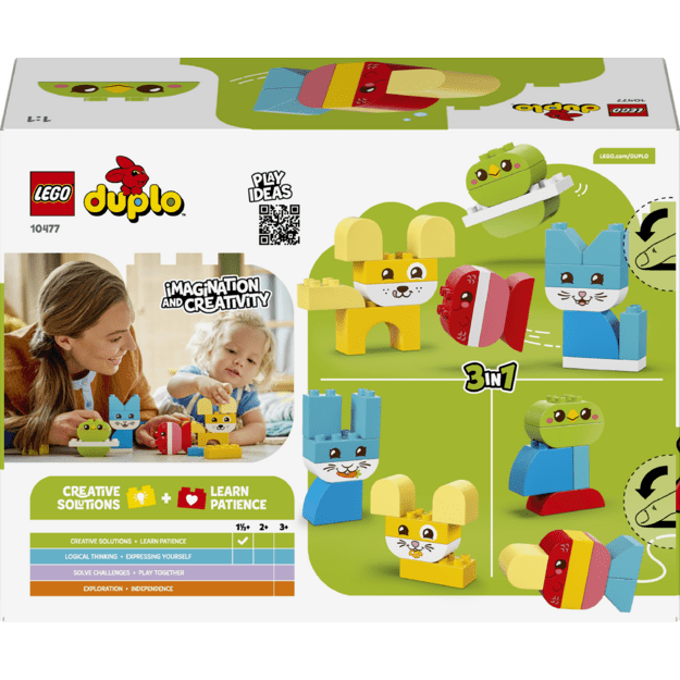 LEGO DUPLO 3 in 1 Creative Cute Pets