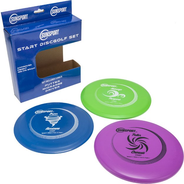 Sunsport Discgolf starter set, 3 pcs