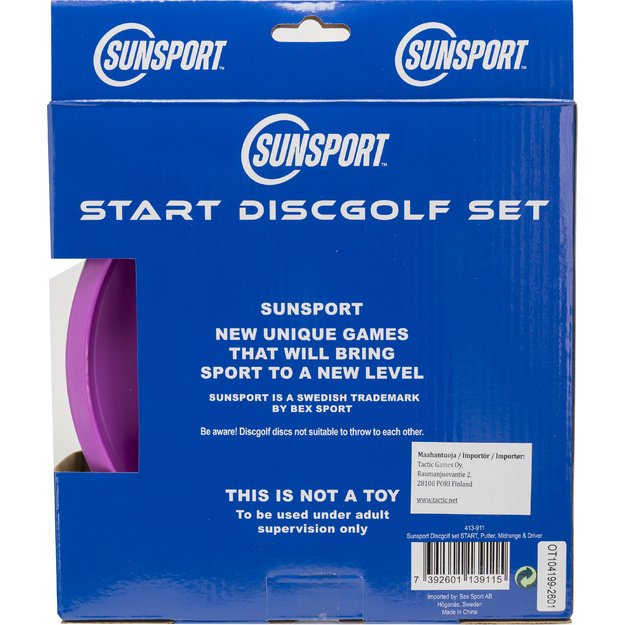 Sunsport Discgolf starter set, 3 pcs