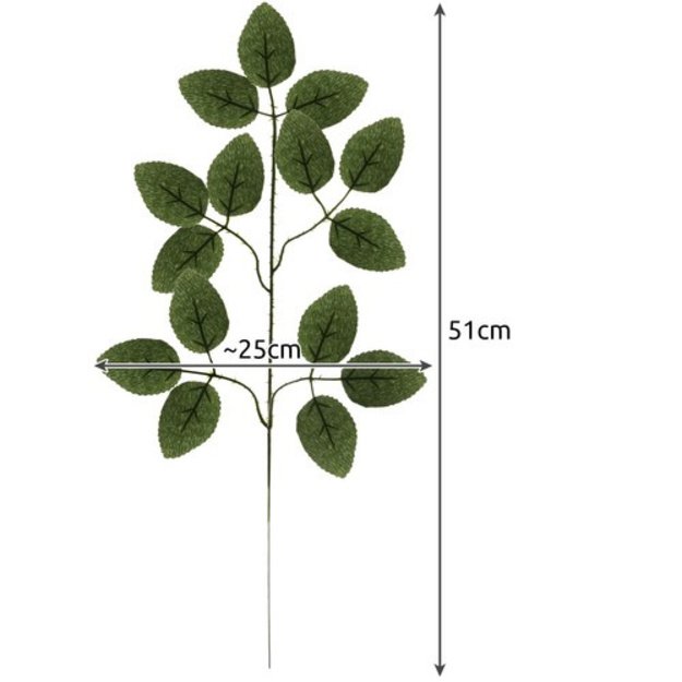 Dirbtiniai lapai 47cm - komplekte 12 Gardlov 22557