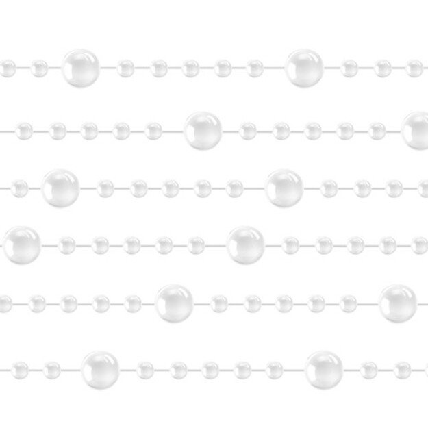 Kalėdų eglutės girlianda - perlai 5m Ruhhy 22499