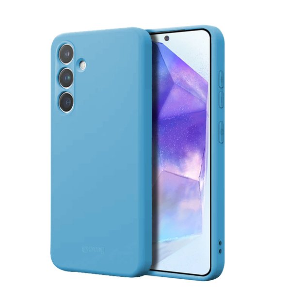 Crong Color Cover – dėklas, skirtas Samsung Galaxy A55 5G (mėlynas)