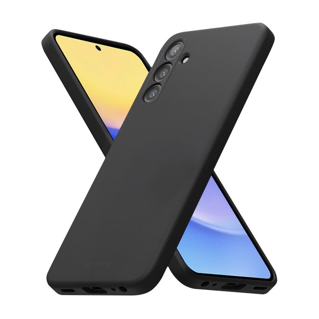 Crong Color Cover – dėklas, skirtas Samsung Galaxy A15 5G (juodas)