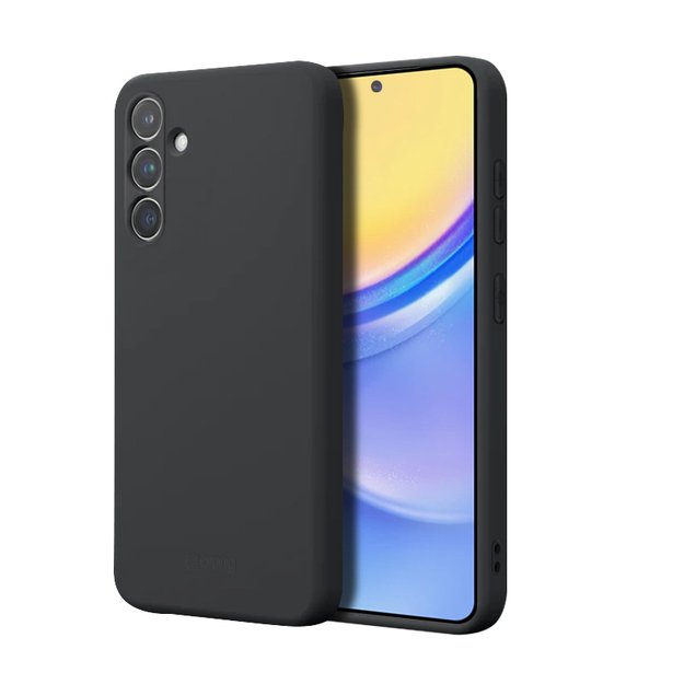 Crong Color Cover – dėklas, skirtas Samsung Galaxy A15 5G (juodas)