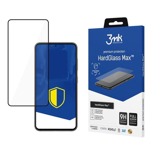 3mk HardGlass Max – grūdintas stiklas, skirtas Samsung Galaxy S24 FE (juodas) 1