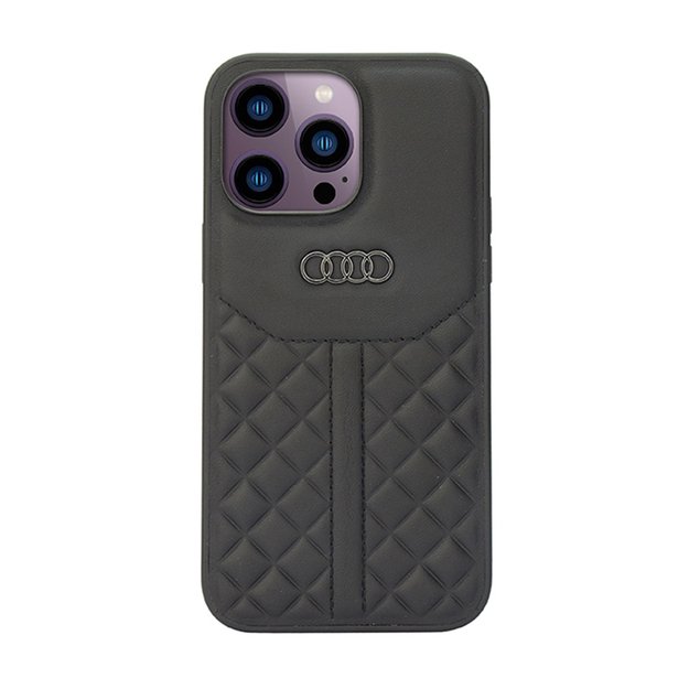 Audi tikros odos dėklas, skirtas iPhone 14 Pro Max (juodas)