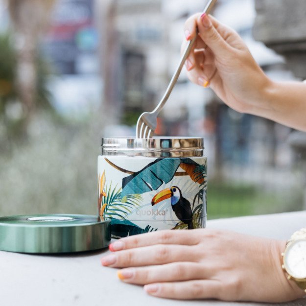 Quokka Whim – nerūdijančio plieno maisto indelis 600 ml (tropinis) 2