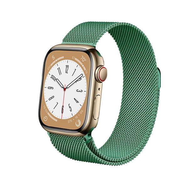 „Crong Milano Steel“, skirtas „Apple Watch“ 42/44/45 mm (smaragdo žalia)