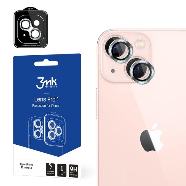 3mk Lens Protection Pro – fotoaparato objektyvo stiklas, skirtas iPhone 13 / iPhone 13 Mini