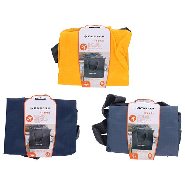 Dunlop – Kelioninis krepšys, sulankstomas rankinis bagažas (geltonas) 2