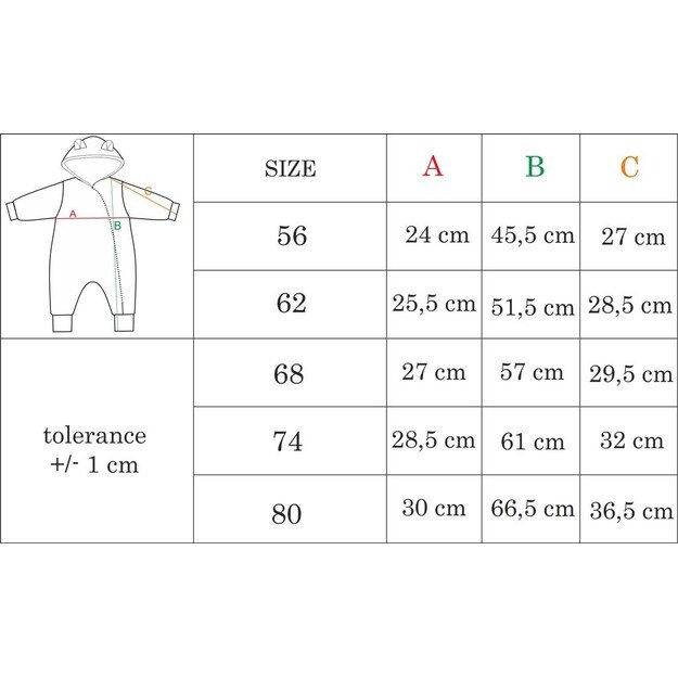 Žieminis kombinezonas kūdikiui Nicol Bambi, 68 (4-6m), 68 (4-6m) dydis