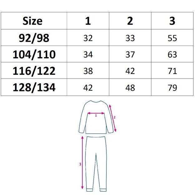 Vaikiškos medvilnės pižamos New Baby mašinos, 104/110 3