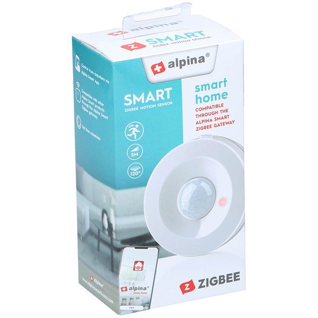 Alpina - Smart PIR judesio jutiklis Zigbee tinklas 21