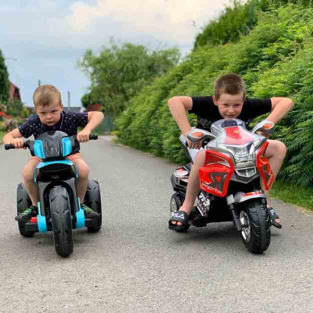 Baby Mix POLICE elektrinis motociklas mėlynas 10