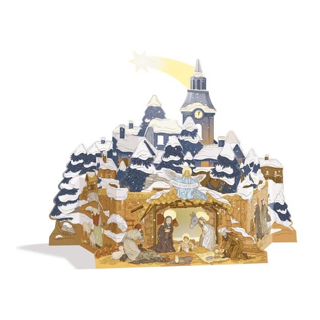 Rural nativity scene