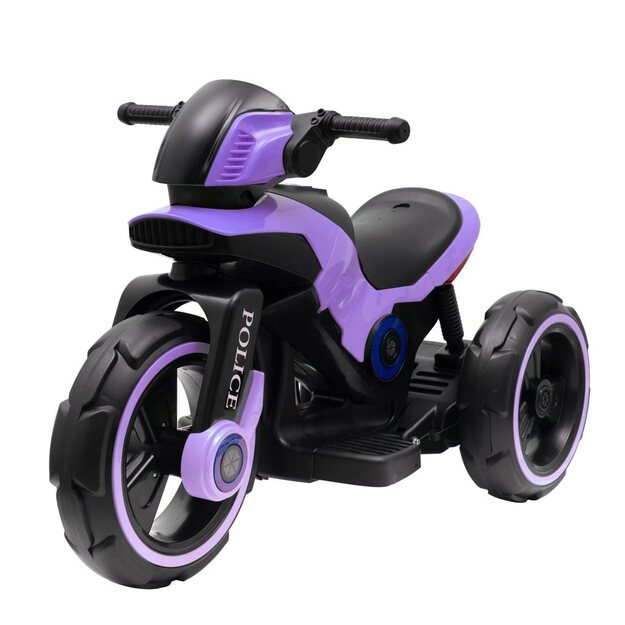 Baby Mix POLICE elektrinis motociklas violetinis