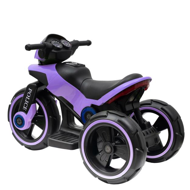 Baby Mix POLICE elektrinis motociklas violetinis