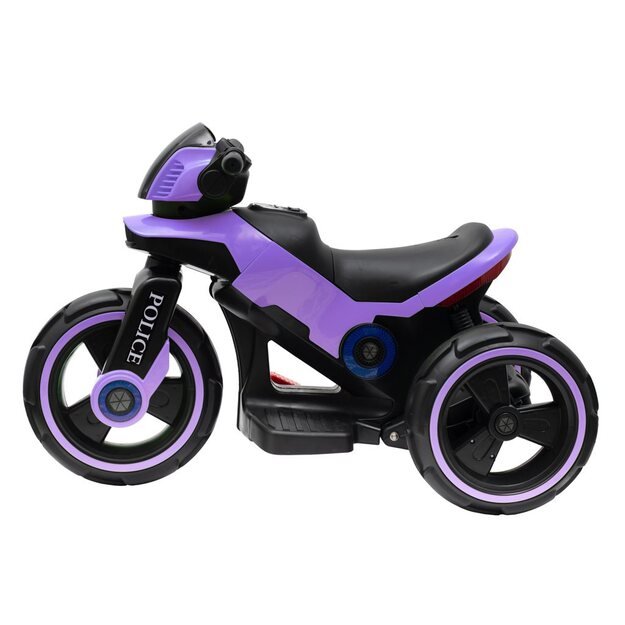 Baby Mix POLICE elektrinis motociklas violetinis