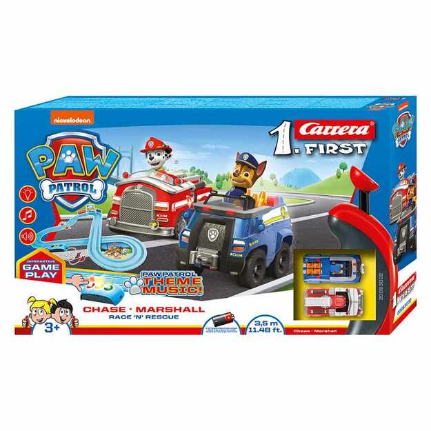 Carrera First Paw Patrol Race N Rescue 3,5 m, dydis 75G, 75G