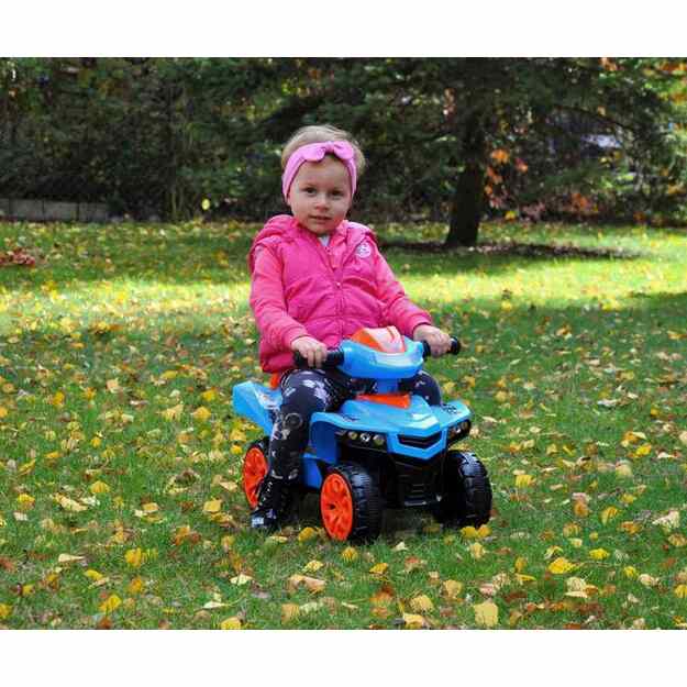 Vaikiškas paspirtukas su garso keturračiu Milly Mally Monster Military 8