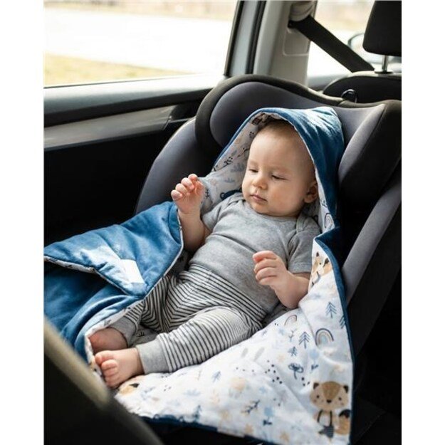 Antklodė automobilinei kėdutei New Baby mėlyna 1