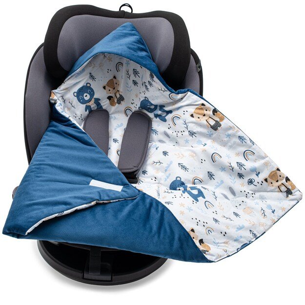 Antklodė automobilinei kėdutei New Baby mėlyna
