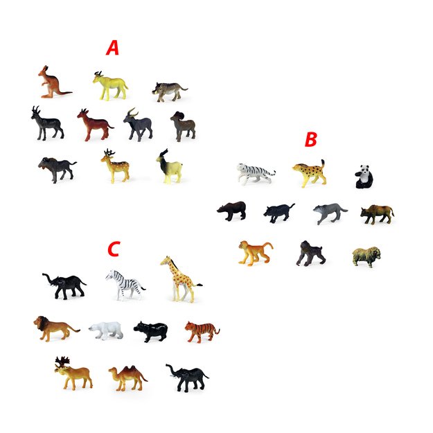 laukiniai gyvūnai, 10 vnt. pakuotėje 5