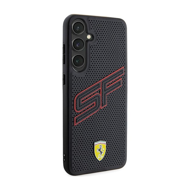 „Ferrari Big SF“ perforuotas – „Samsung Galaxy S24“ dėklas (juodas)