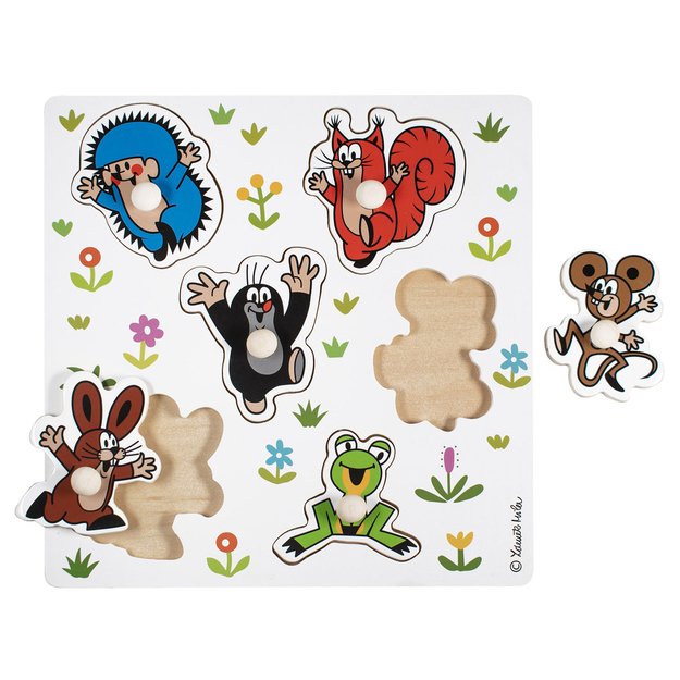 Medinis įdėklas dėlionei „Kurmis“ 2