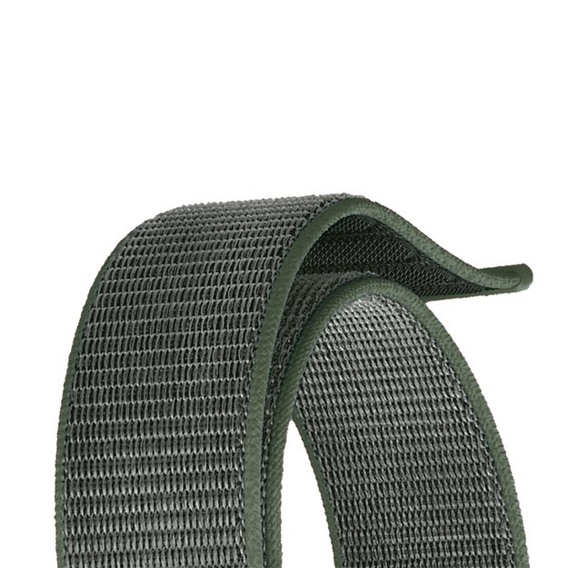 „Crong Nylon“ – sportinis dirželis, skirtas „Apple Watch“ 44/45/46/49 mm („Military Green“)