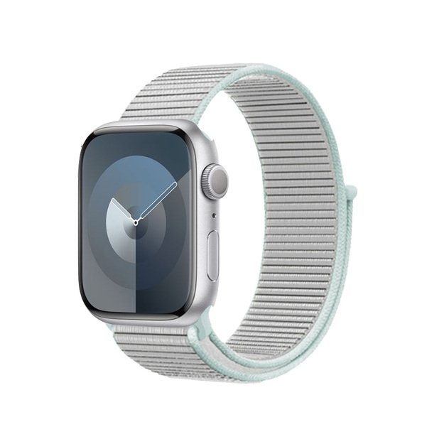 Crong Nylon – sportinis dirželis Apple Watch 38/40/41/42 mm (pastelinis pilkas)