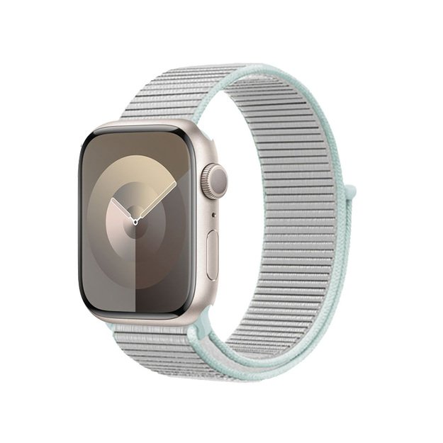 Crong Nylon – sportinis dirželis Apple Watch 38/40/41/42 mm (pastelinis pilkas)