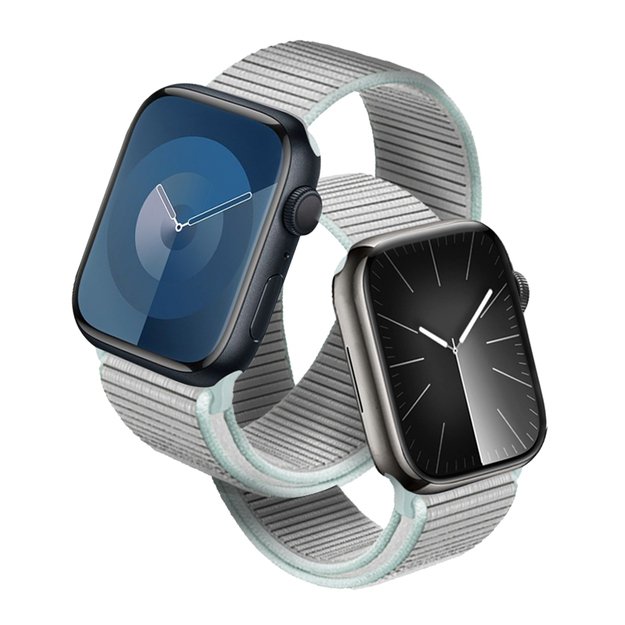 Crong Nylon – sportinis dirželis Apple Watch 38/40/41/42 mm (pastelinis pilkas) 8