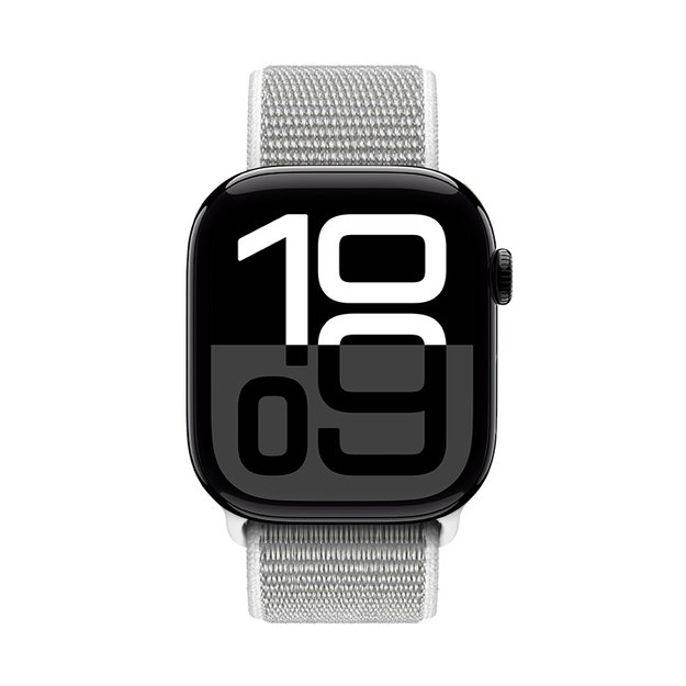 Crong Nylon – sportinė apyrankė skirta Apple Watch 44/45/46/49 mm (sidabro pilka)