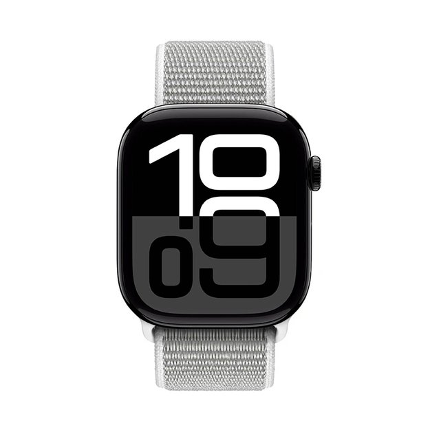 Crong Nylon – sportinė apyrankė skirta Apple Watch 44/45/46/49 mm (sidabro pilka) 9