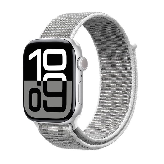 Crong Nylon – sportinė apyrankė skirta Apple Watch 44/45/46/49 mm (sidabro pilka) 13