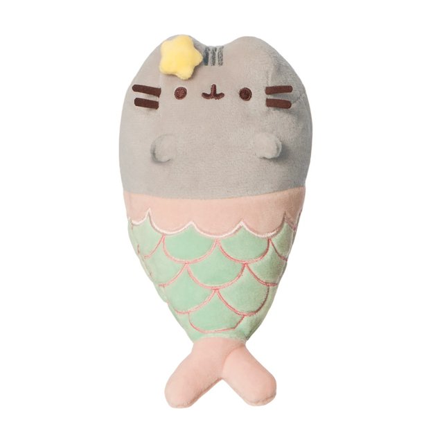 Pusheen - pliušinis undinėlės talismanas su žvaigždute 19 cm