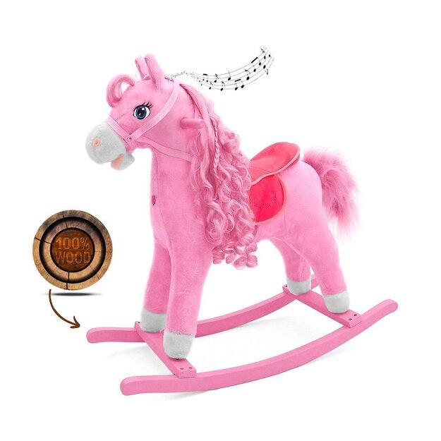 Supamasis žirgas su melodija Milly Mally Princess rožinė