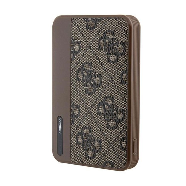 Guess 4G odinis metalinis logotipas – Power Bank 5000 mAh 15W (ruda)