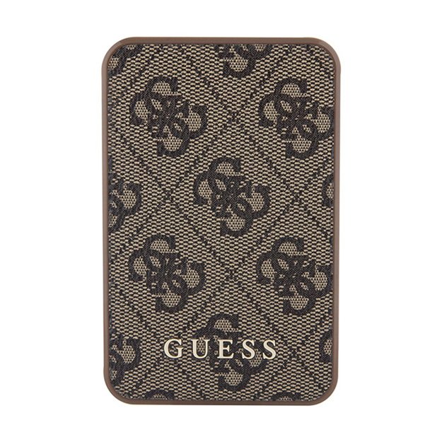 Guess 4G odinis metalinis logotipas – Power Bank 5000 mAh 15W (ruda)