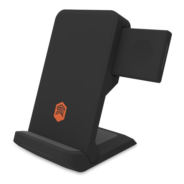 STM ChargeTree Go 3-in-1 įkrovimo stotelė, skirta telefonui, „AirPods“, „Apple Watch“ – juoda 2