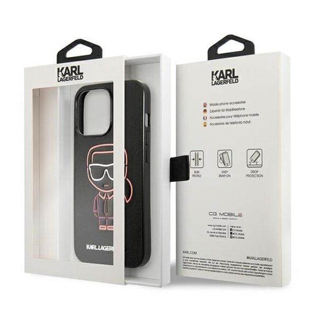 Karl Lagerfeld Outline – dangtelis, skirtas iPhone 13 Pro Max (daugiaspalvis)
