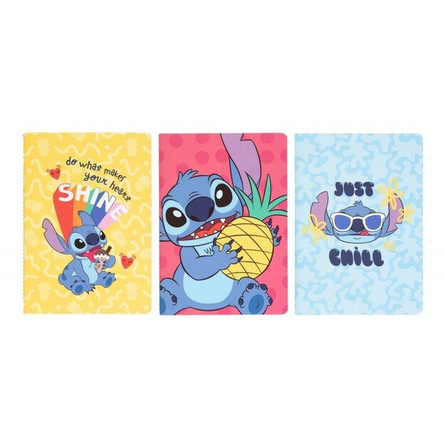 Disney Stitch – A5 formato užrašų knygelių rinkinys iš Tropical kolekcijos (3 vnt.) 9