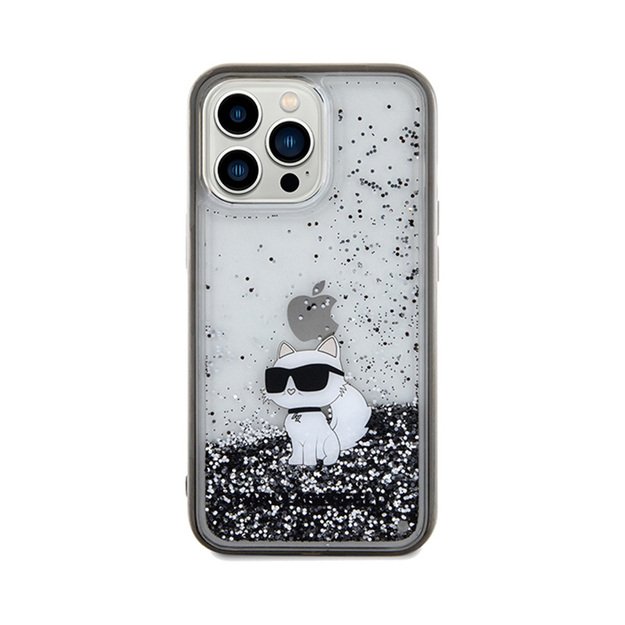 Karl Lagerfeld Liquid Glitter Choupette – iPhone 13 Pro dėklas (skaidrus) 11