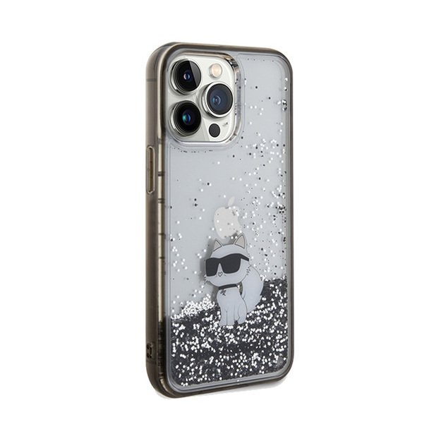 Karl Lagerfeld Liquid Glitter Choupette – iPhone 13 Pro dėklas (skaidrus) 12