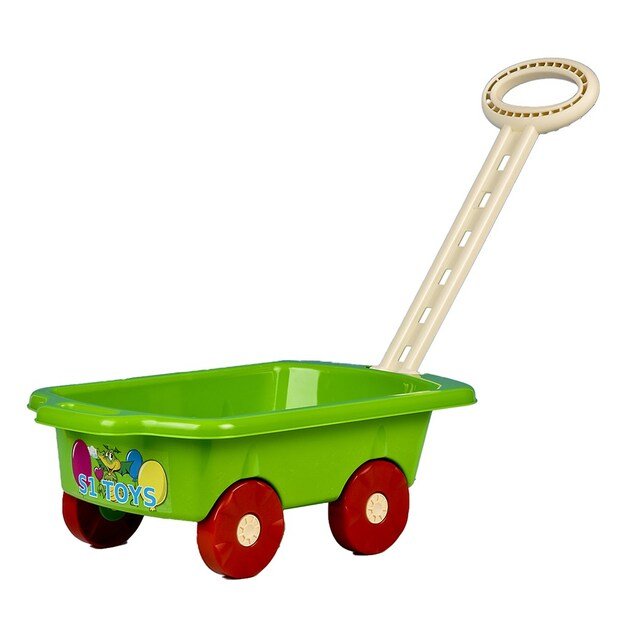 Kūdikių vežimėlis vilkikas BAYO 45 cm žalias
