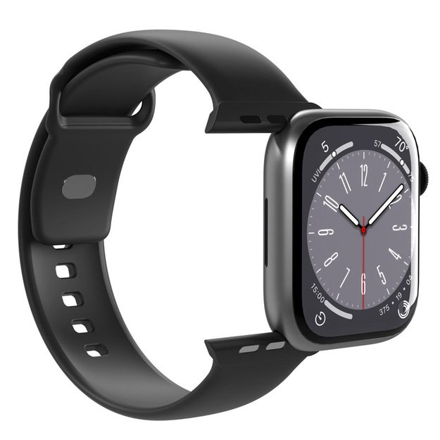 PURO ICON – elastingas dirželis, skirtas Apple Watch 38/40/41 mm (S/M & M/L) (juodas) 7