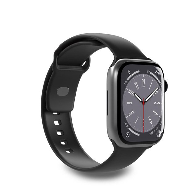 PURO ICON – elastingas dirželis, skirtas Apple Watch 38/40/41 mm (S/M & M/L) (juodas)